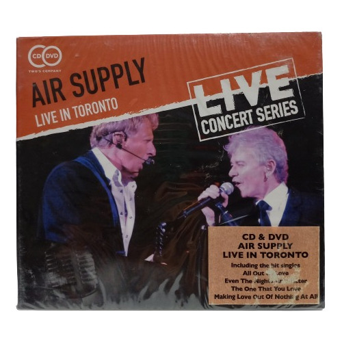 Air Supply Live In Toronto Cd Dvd Nuevo Musicovinyl