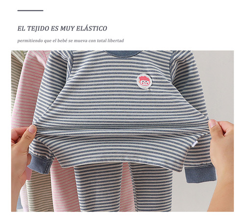 N 2 Piezas Conjunto Casual De Felpa Algodón Para Niño 1-4 B