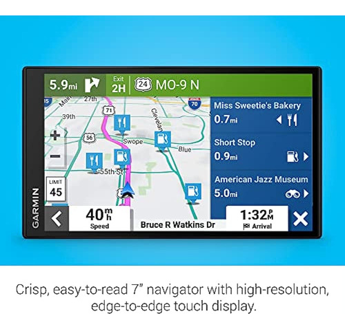 Garmin Drivesmart 76, GPS Vehículo Bluetooth Negro.