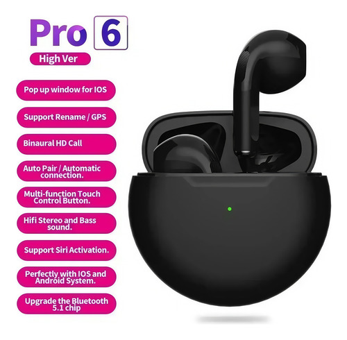 Auriculares Inalámbricos Bluetooth Con Micrófono Estéreo Pro
