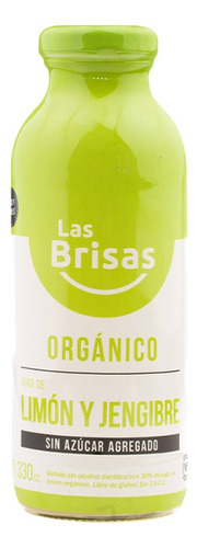 Jugo De Limon Y Jengibre Organico 330cc Las Brisas 