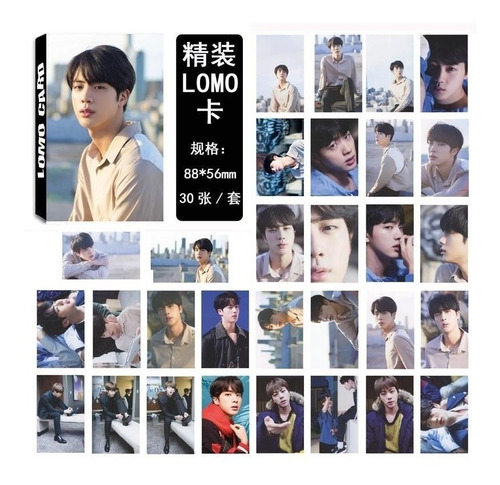 Lomo Cards Jin Bts Pack 30 Cartas Kpop Coreano Rj Bt21 V2
