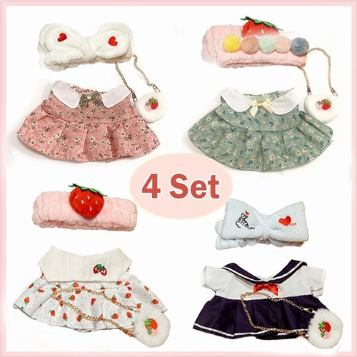 Kit 4 Accesorios Ropa Muñeca Pato Lalafanfan