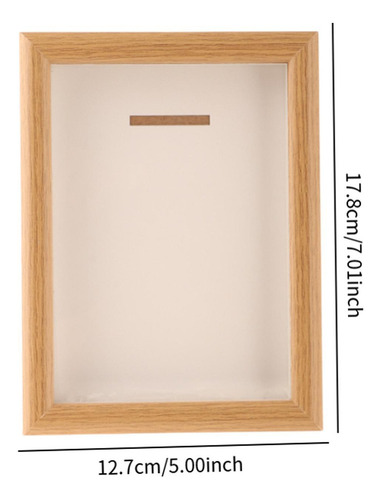 Jk Caja De Almacenamiento De Medalla Color Madera 7 Pulgadas