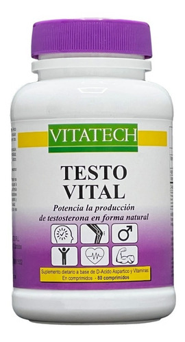 Imagen 1 de 6 de Testo Vital Vitatech Precursor De Testosterona