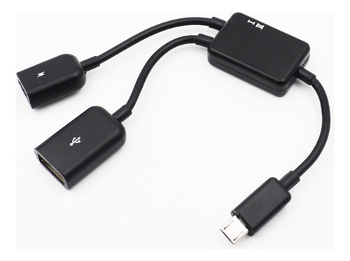 2 Em 1 Micro Usb Otg Cord Hub Power Adapter Cabo Para Cellph