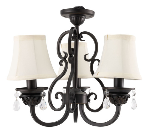 Recpro Candelabro Techo Rv 12 3 Luz Pantalla