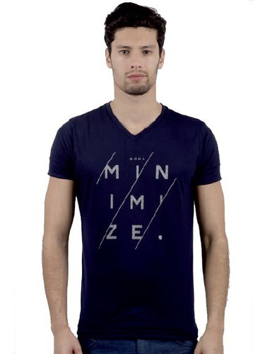 Imagen 1 de 1 de Remera Manga Corta V Minimize | Moha (1121622)