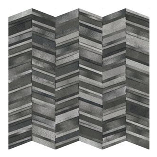 Porcelanato Revestimiento Chevron Black  A  44.2x44.2 Cm