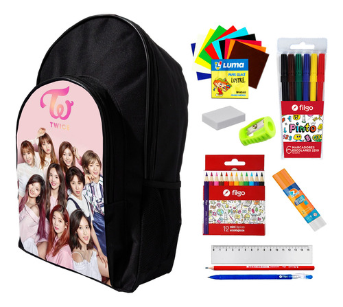 Super Combo Mochila + Utiles De Twice K-pop #426