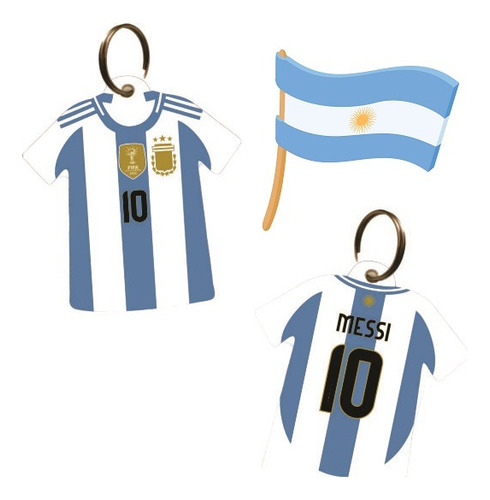Llaveros Camiseta Argentina 2024 Copa America X10