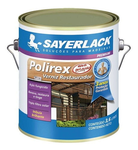 Kit Com 04 Polirex Verniz Restaurador Imbuia 3,6l Sayerlack