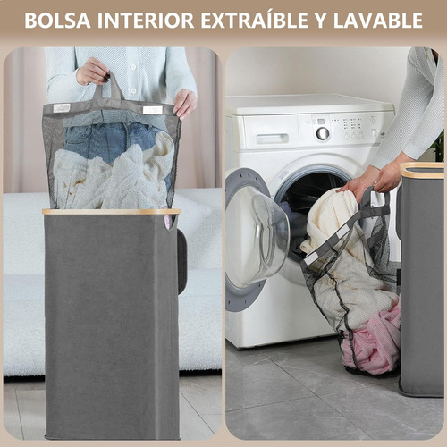 Cesto La Ropa Portátil Grande De Con Tapa Cesto De La Ropa