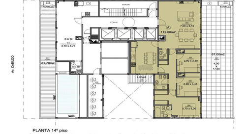 Imagen 13 de 30 de Departamento Venta Nuñez 2 Ambientos Balcon Amenities.