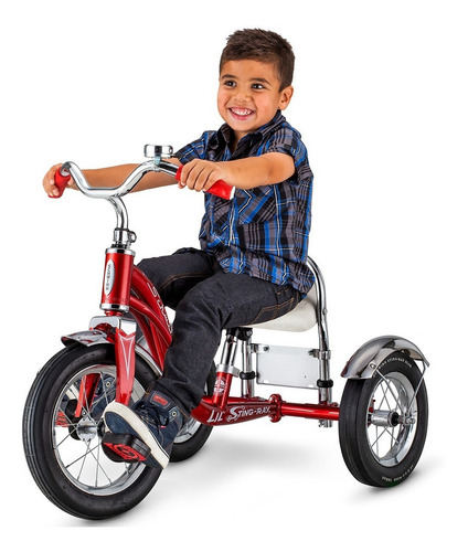 Triciclo De Acero Schwinn Roadster Retro Color Rojo