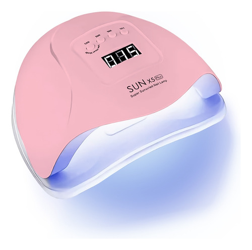 Cabine Sunx5 80w Profissional Unhas Gel Acrigel Cor Rosa 110v/220v (bivolt)