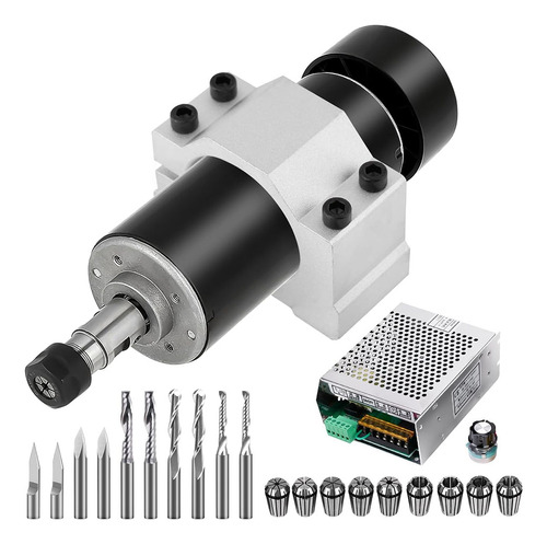 Kit De Motor De Husillo Cnc Er11: Refrigerado Por Aire De 50