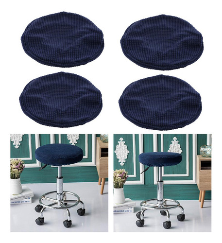 4x Taburete De Bar Elástico Funda De Asiento De Silla Para