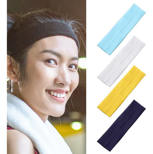Diademas Deportivas De Color Liso, Cintas Para Yoga, Cintas