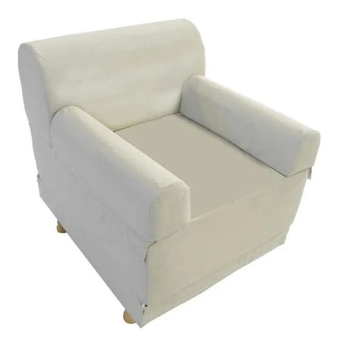 Sillon Cama Una Plaza 190x65 Patas Ecocuero Espuma Jmp