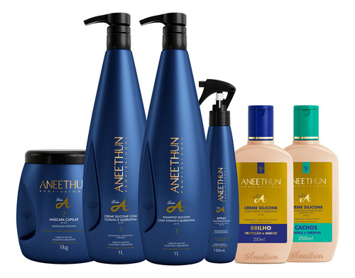 Creme De Silicone Aneethun Profissional Linha A 250ml