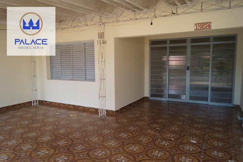 Casa Com 3 Dormitórios Para Alugar, 130 M² Por R$ 1.100,00/mês - Vila Independência - Piracicaba/sp - Ca0484