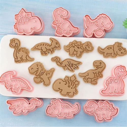 Cortadores Fondant Galletas Dinosaurio 8 Pcs