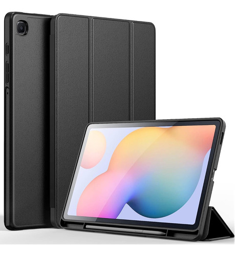 Case Para Galaxy Tab S6 Lite P613 P619 Con Portalápiz Negro