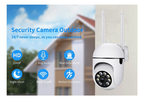 Cámaras De Seguridad Para Exteriores, Cámaras Wifi De 2.4 Gh