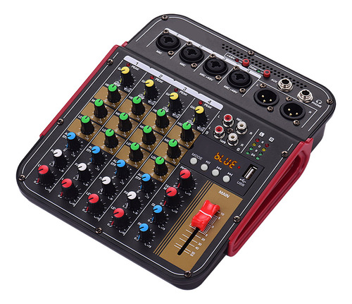 Mesa De Mezclas Mezclador De Audio De 4 Canales Digital Tm4