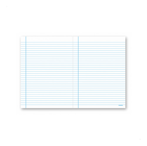 Papel Almaço Com Pauta E Margem A4 100 Folhas Branco