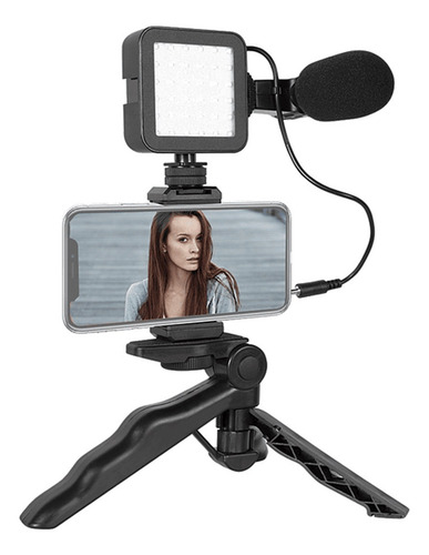Estabilizador Trípode 6 En 1 Set Grabación Vlogger Celular