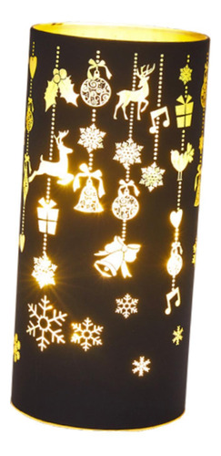 Lámpara De Noche Led Con Forma De Cilindro Para Navidad,