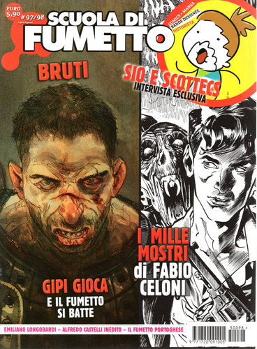 Scuola Di Fumetto N° 97/98 - 68 Páginas - Em Italiano - Editora Comicout - Formato 21 X 28 - Capa Mole - 2015 - Bonellihq Cx435 Mar24
