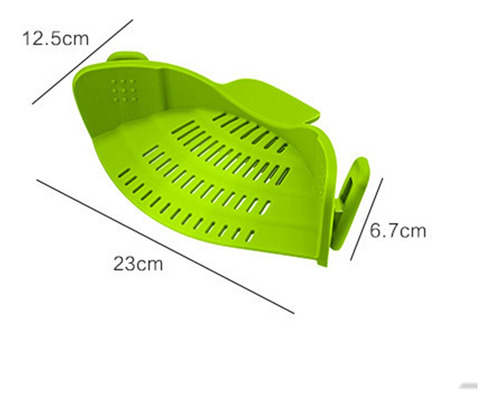 Colador De Pasta De Silicona Con Clip Para Ollas Y Sartenes
