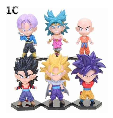 Figura Muñeco Dragon Ball Sets Variados Cabezones Goku Mas