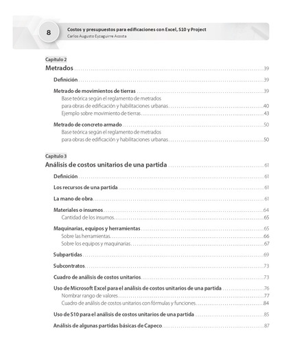 Costos Y Presupuestos Para Edificaciones Con Excel, S10 Y Pr