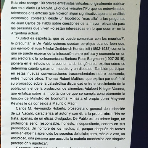 Imagen 2 de 4 de Nuevas Conversaciones Trascendentales Sobre Economía