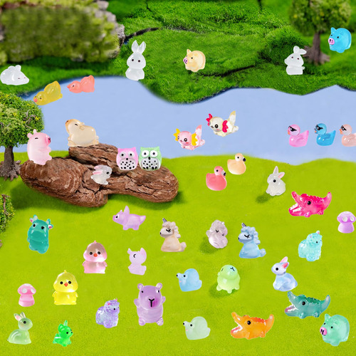 150 Cifras Luminosas De Animales En Miniatura De Resina Con