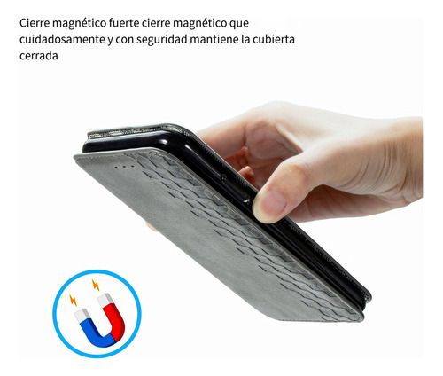 Funda De Piel Tipo Cartera Para Oppo Reno 13 F 4g, Reno 13 F 5g Y A5 Pro, Cierre Magnético Oculto