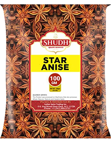 Semillas De Anís Estrellado Shudh (3.5 Oz | 100 Gm), Vainas 