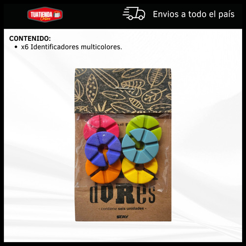 Identificadores De Vasos Copas Marcadores De Silicona Set X6