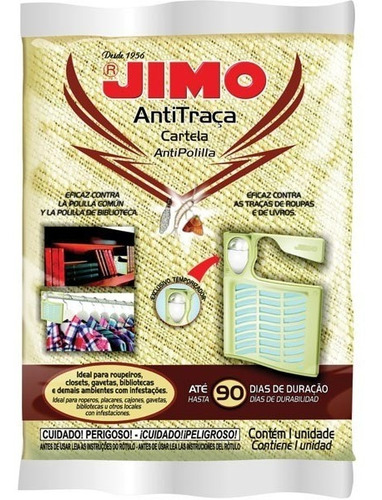 Kit 4 Inseticida Anti Traça Cartela Jimo Com Temporizador