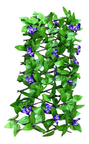 Panel De Esgrima De Flores De Hoja Sintética, Valla De