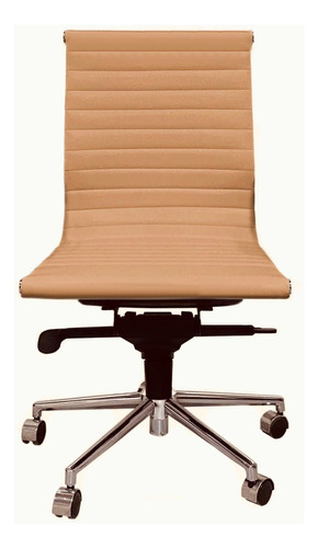 Silla Bishop Low Hd Escritorio Camel Aluminio Acero Kubus