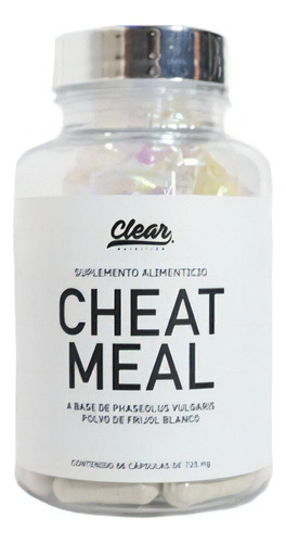 Clear Cheat Meal Block Carb Polvo De Frijol Blanco 66cps Sabor Sin Sabor