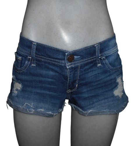 Short Hollister Dama Talla 5 W27 Azul