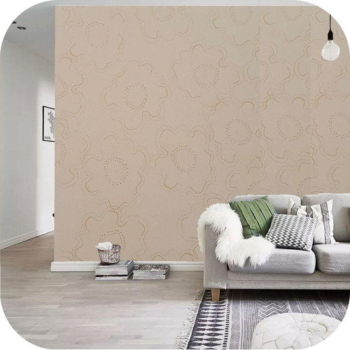 Papel Empapelado Muresco Vinilico Pared Infinita Beige 542