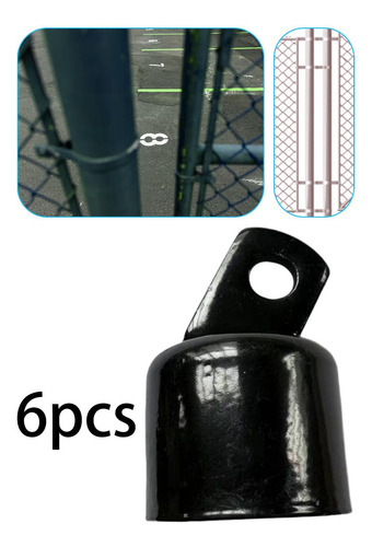 Link Link Fence Rail End Cap Galvanized Multifunción Negro