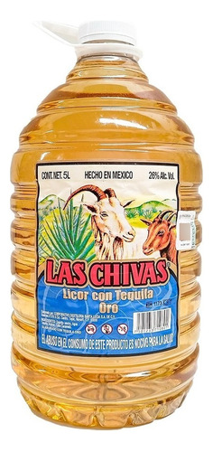 Licor Con Tequila Las Chivas 5 L
